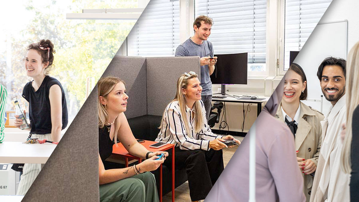Schüler und Schülerinnen bei der Einweihung der neuen Schulräume